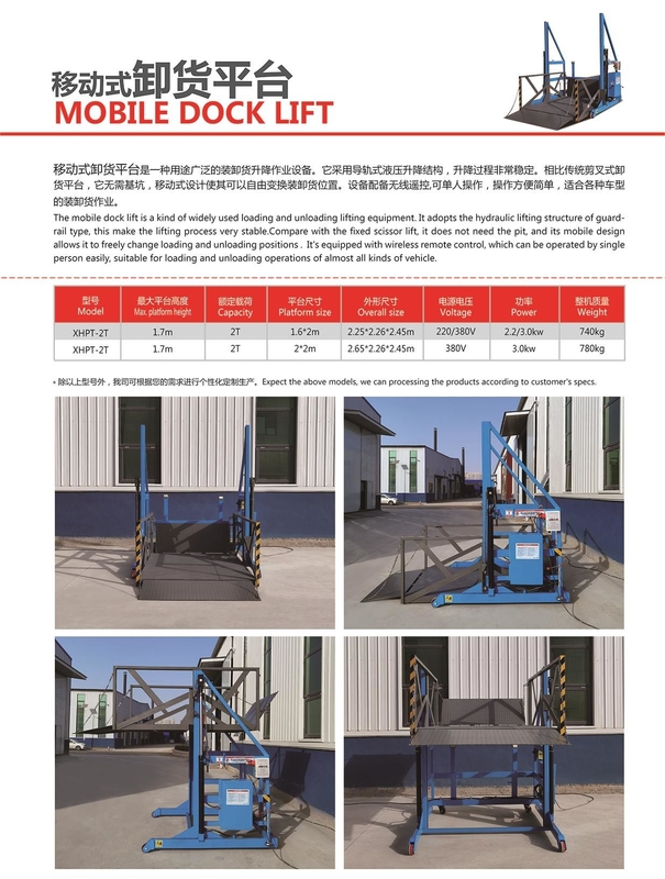Electric Steel 2000 Lbs Capacity Mobile Scissor Lift Table 48 Height Industrial Equipment